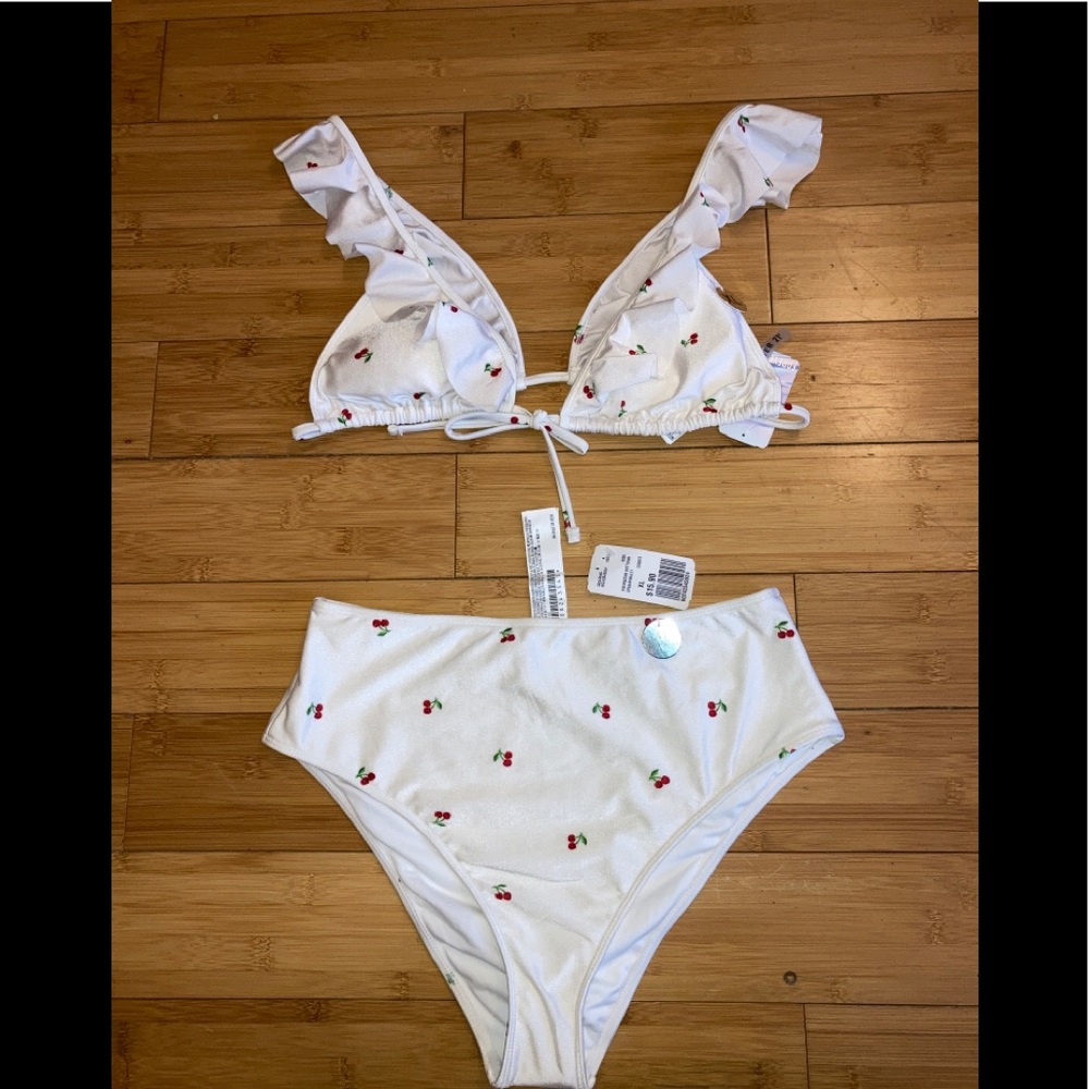 High Waisted Cherry 🍒 Bathing Suit